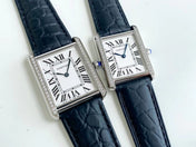 TANK SOLO QUARTZ DIAMOND BEZEL CROCODILE SKIN