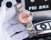 BALLON BLEU 33MM STEEL CASE DIAMOND NUMERALS