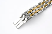 PANTHERE DE CARTIE 22MM QUARTZ GOLD STEEL WHITE DIAL