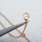 PARENTESI NECKLACE PINK GOLD