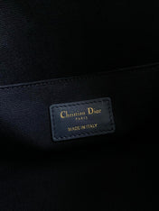 SMALL BOSTON 22 BLUE OBLIQUE EMBROIDERY
