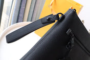 TAKEOFF POUCH 30 AEROGRAM BLACK CALFSKIN