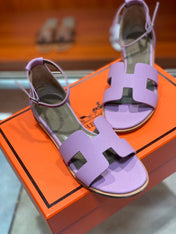 SANTORINI SANDAL LAVENDER CALFSKIN