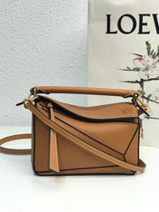 LOE MINI 18 PUZZLE BAG IN WARM DESERT CALFSKIN