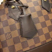 BRAIDED ALMA BB 23 IN BROWN DAMIER EBENE CANVAS GOLD BUCKLE