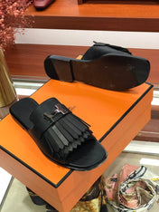 ROYAL SANDAL BLACK LAMBSKIN