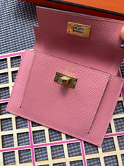 HM Kelly Pocket 13.5 Pink Epsom Ghw
