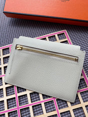 HM Kelly Pocket 13.5 White Epsom Ghw