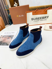 LP CHARMS ANKLE BOOTS LAPIS CASHMERE FABRIC
