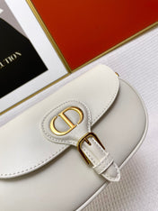 MINI BOBBY EAST-WEST 20 BAG IN WHITE CALFSKIN