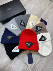 BEANIE HAT IN WHITE WOOL 431356