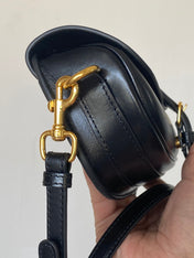 BOBBY EAST-WEST 22 BAG IN BLACK CALFSKIN