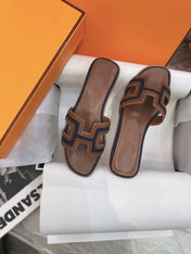 0ran Sandal Brown/Black Leather