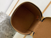 TRIOMPHE 9 CALFSKIN BLACK PATTERN BOX BAG
