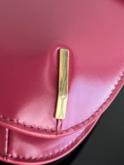 BESACE TRIPHOME 24 RUBY RED GLOSSY CALFSKIN
