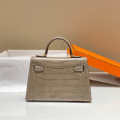 HERMES 25S MINI KELLY 19 IN MOCHA BROWN CALFSKIN GOLD HARDWARE  - PRE ORDER