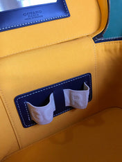 MUSE VANITY CASE 20 IN NAVY BLUE GOYARDINE CANVAS