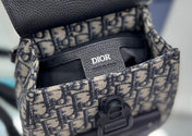 GALLOP SLING BAG 27 IN BEIGE MIX BLACK OBLIQUE JACQUARD AND CALFSKIN