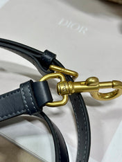 DIOR 26S SADDLE BAG 25 IN BLUE OBLIQUE JACQUARD