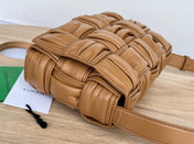 CASSETTE 28 IN MEDIUM BROWN SOFT LAMBSKIN