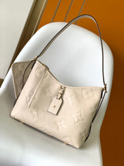 CARRYALL PM 29 WHITE MONOGRAM GRAINED COWHIDE LEATHER