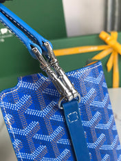 MONTMARTRE GM CASE 18 IN SAPPHIRE BLUE GOYARDINE CANVAS
