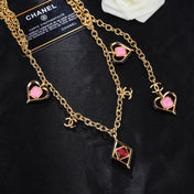 CHANEL 25S CHAIN BELT IN GOLD METALLIC STONE-EMBELLISHED 612631