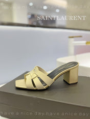 SL TRIBUTE MULES FLAX CALFSKIN