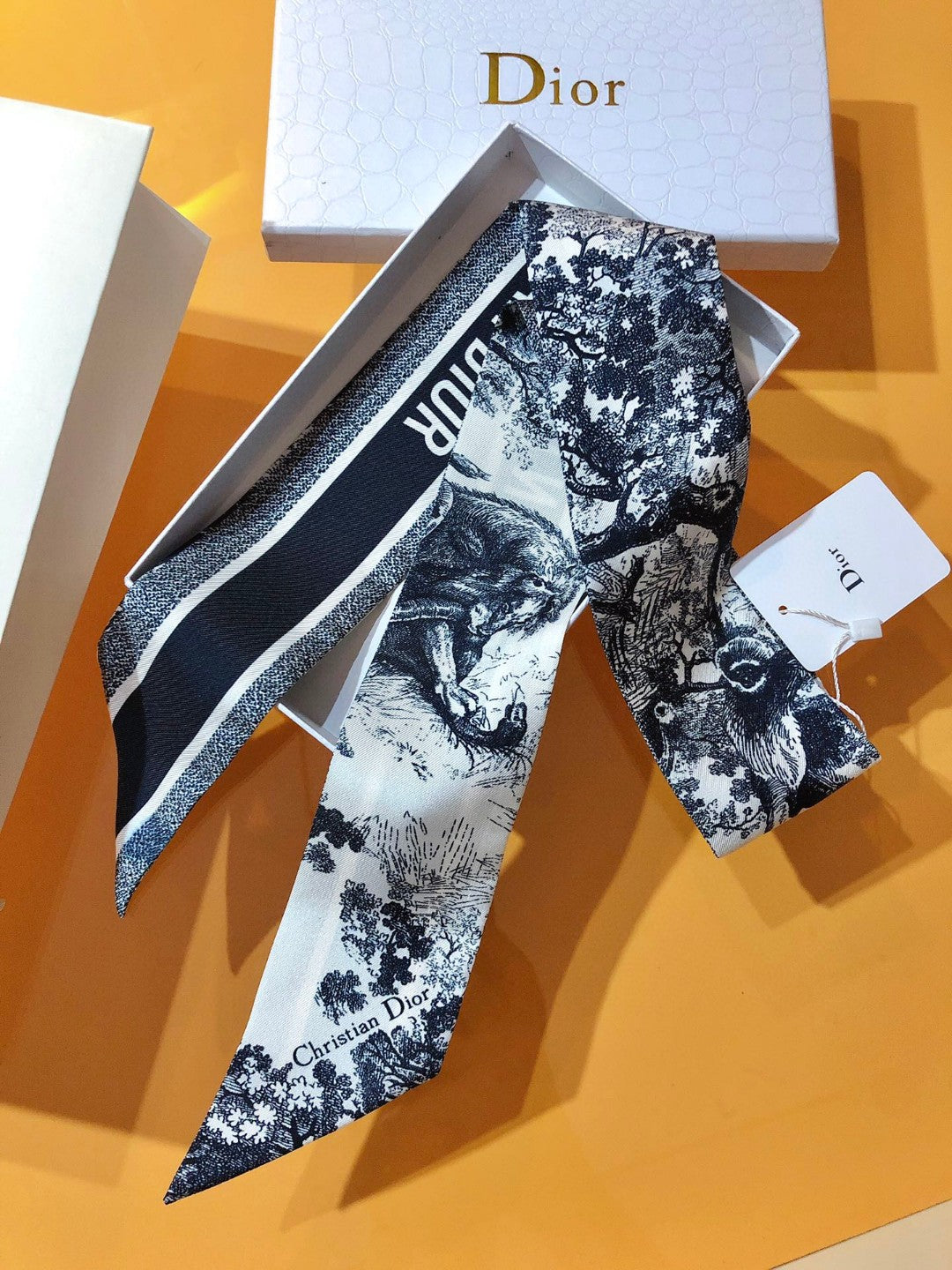 DIOR 26S SCARF 105CM IN SILK 311649