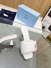 PRA SOFT PADDED NAPPA SANDALS 60 WHITE LAMBSKIN