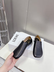 LW TOY SLIPPER BLACK CALFSKIN
