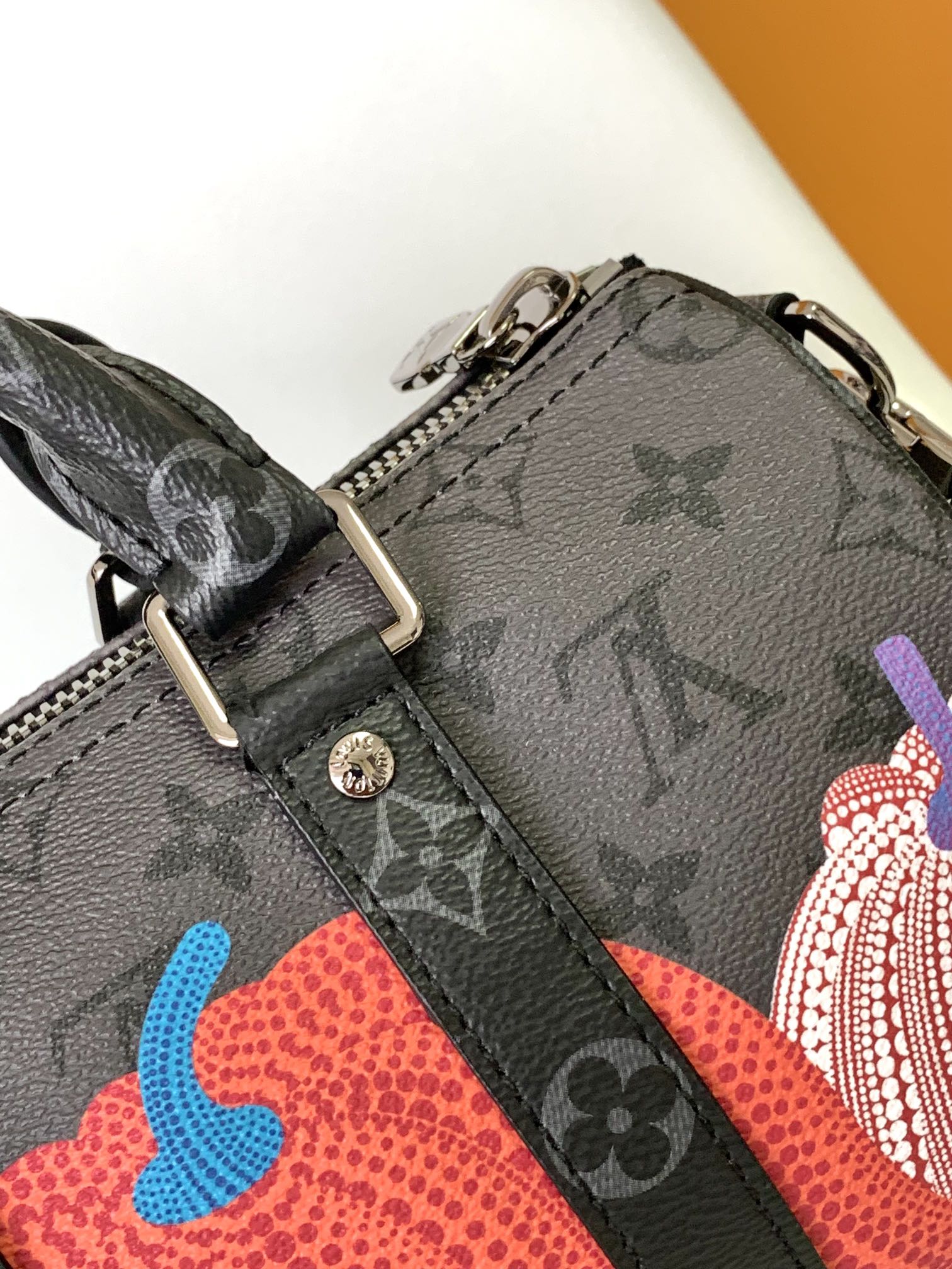KEEPALL BANDOULIÈRE 21 IN MULTICOLOR CALFSKIN