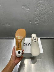 LW TOY MULE 55 WHITE CALFSKIN