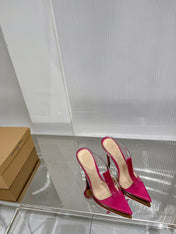 GIANVITO ROSSI 26S HEELED SANDALS 105 MM IN PINK TPU
