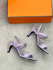 Glamour 75 Sandal Purple Suede