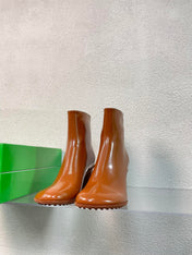 ATOMIC ANKLE BOOT IN BRONZE BROWN CALFSKIN 75 MM