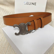 Triomphe Belt 35mm Tan Calfskin Shw