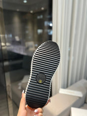 CHLOÉ NAMA SNEAKER IN WHITE LAMBSKIN AND BLACK SUEDE
