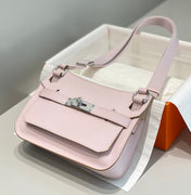 HM JYPSIERE SHOULDER BAG 23 IN BABY PINK CALFSKIN