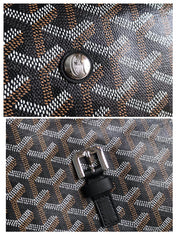CITADIN MESSENGER BAG 39 IN BLACK GOYARDINE CANVAS