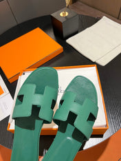 0RAN SANDAL Leather Ocean