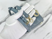 MICRO LADY 12 BAG IN BLUE SAPPHIRE LAMBSKIN