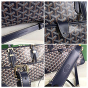 AMBASSADE DOCUMENT CASE 35 IN NAVY BLUE GOYARDINE CANVAS