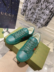 GG ACE GG SUPREME TRAINER OCEAN CALFSKIN