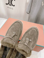 LP SUMMER CHARMS WALK LOAFERS ASH BROWN FLEECE
