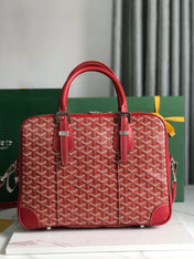 AMBASSADE DOCUMENT CASE 35 IN CLASSIC RED GOYARDINE CANVAS