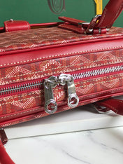 AMBASSADE DOCUMENT CASE 35 IN CLASSIC RED GOYARDINE CANVAS