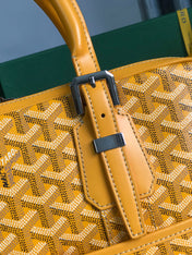 AMBASSADE DOCUMENT CASE 35 IN YELLOW GOYARDINE CANVAS