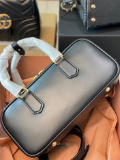 ARCADIE 27 BAG IN BLACK LEATHER
