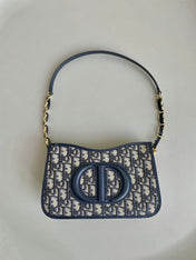 MINI HOBO 23 BAG IN BLUE OBLIQUE JACQUARD